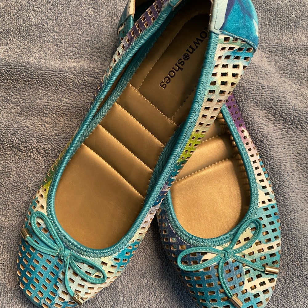 Cute comfortable leather slip on